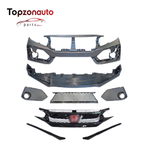 Topzonauto pour <span class=keywords><strong>Honda</strong></span> Civic <span class=keywords><strong>Sport</strong></span> <span class=keywords><strong>Type</strong></span> <span class=keywords><strong>R</strong></span> 2017-2021 71101-TGH-A00ZA 04711-TGH-A00 Pare-chocs avant de qualité OEM en PP style usine - Product Image 2