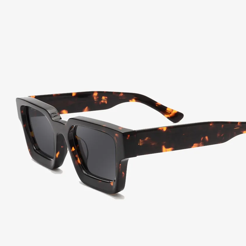 2023 Custom High Quality Wholesale Simple Trend Polarized Shades Tac Lenses Sun Glasses Women Acetate Sunglasses Men