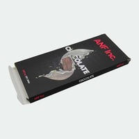 Boîtes cadeaux personnalisées écologiques rigides pour barres chocolatées avec pelliculage brillant et gaufrage – Boîte vide élégante