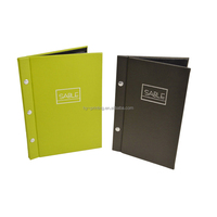 Carpeta de Presentación Personalizada con Cubierta de Tela, Encuadernación con Tornillos y Estampado en Oro Caliente