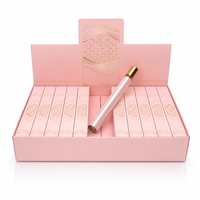 Flacon de parfum vide personnalisé 35 ml, flacon pulvérisateur fin avec bouchon doré, flacons de parfum en verre rechargeables pour voyage, boîte de présentation en gros