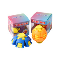 Best-seller transfrontalier : Jouet anti-stress coloré en plastique imprimé en 3D, Spinner créatif pour les doigts, Gadget incontournable en boîte