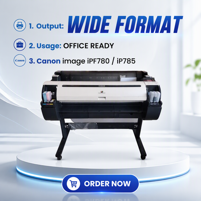 Refurbished Large-Format Plotter for IPF-785 780 A0 5 Color Inkjet with 1200x2400DPI and 18m Max Print Size