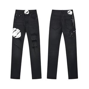 Jeans di Alta Qualità Marca Amiry, <span class=keywords><strong>Pantaloni</strong></span> da <span class=keywords><strong>Uomo</strong></span> di Lusso Y2K Hip Hop Streetwear Elasticizzati Effetto Strappato Autunno Inverno - Product Image 1