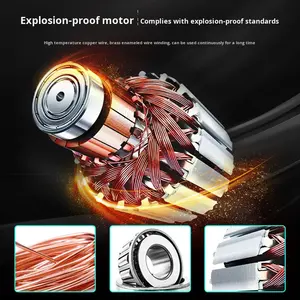 พัดลมระบายอากาศแบบแกน CBF ป้องกันการระเบิด, พัดลมอุตสาหกรรมแบบท่อ, พัดลมดูดอากาศแบบเงียบ, พัดลมระบายอากาศแบบท่อ, กำลังแรง, 220 โวลต์ - Product Image 3