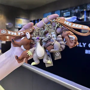 Schlüsselanhänger aus der Eiszeit niedlicher Tierschlüsselanhänger kreativer Mammut-Schlüsselanhänger Auto-Schlüsselanhänger