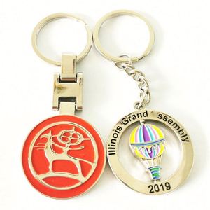 พวงกุญแจโลหะผสมสังกะสีเคลือบเงา 2 มิติ แบบกำหนดเอง ขายส่ง โปรโมชั่น พวงกุญแจโลโก้โลหะ 3 มิติ แบบกำหนดเอง - Product Image 5