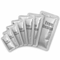 Lage minimale bestelhoeveelheid (MOQ) op maat gemaakte ziplock zakken van BOPP/AL/PE materiaal voor het bewaren van diepvriesvoedsel, verzegelde platte, verdikte vacuüm aluminium zakken