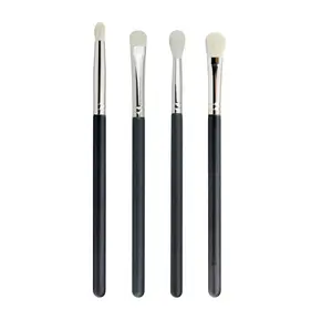 Basso MOQ 4Pcs Bianco di Capra Dei Capelli di Trucco Degli Occhi Pennelli Per Ombretto Blending di Trucco Strumenti