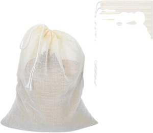 Sachet filtrant réutilisable en coton naturel biodégradable pour épices, multifonctionnel, pour infuser le thé, en gaze de coton, personnalisable, vente en gros - Product Image 1