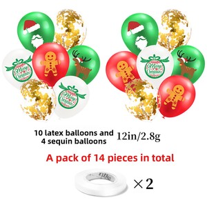 Décoration <span class=keywords><strong>de</strong></span> fête <span class=keywords><strong>de</strong></span> Noël 2023 : Ensemble <span class=keywords><strong>de</strong></span> ballons et drapeaux, formes flocon <span class=keywords><strong>de</strong></span> neige, <span class=keywords><strong>sapin</strong></span> <span class=keywords><strong>de</strong></span> Noël, renne, cartes à insérer pour gâteaux, vente <span class=keywords><strong>en</strong></span> gros SD050 - Product Image 3