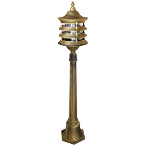 Lampe de jardin LED extérieure en bronze, lampadaire avec abat-jour en verre, lumière du jour 5000K, IP65 résistant à l'eau, détecteur de mouvement, CRI 90 - Product Image 4