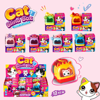 Nouvelle Boîte Mystère Mignonne de Figurines de Chat Assorties, Porte-clés Jouet pour Enfants, Cadeau d'Anniversaire, Décoration de Bureau