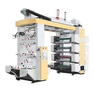 Jut Bags Konica Lace Poly Kraft 7 Colour Laminated Door Paper Knife Slitting Flexo Printing Machine