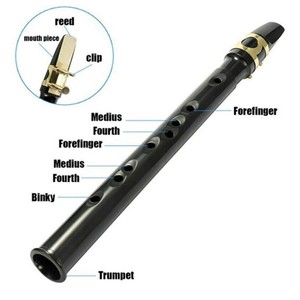 Mini <span class=keywords><strong>saxophone</strong></span> portable 8 trous, instrument à vent léger, élégance classique, <span class=keywords><strong>saxophone</strong></span> professionnel pour performance scénique - Product Image 4