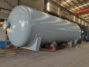 Горизонтальный резервуар для хранения жидкого азота, CO2, O2 Yijie, высокопрочный, энергосберегающий, 30 м³, из углеродистой стали Q345R - Product Image 1