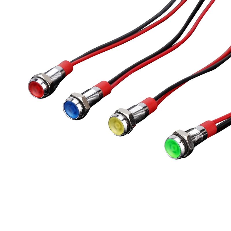 Metal IP65 Waterproof Button Indicator Light
