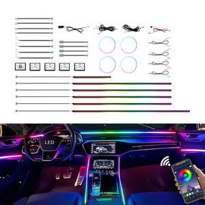 Kit de Luces Ambientales <span class=keywords><strong>para</strong></span> Automóvil YOBIS de Alta Calidad, 18 en 1/10 en 1/6 en 1, Luz LED Interior <span class=keywords><strong>para</strong></span> Automóvil, Tira de Luz LED RGB <span class=keywords><strong>para</strong></span> el 98% de los Automóviles - Product Image 1