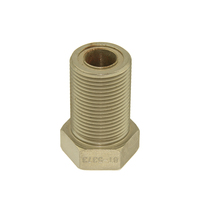 Adaptateur de raccord de tuyau CNC en acier inoxydable/laiton/alliage de cuivre personnalisable, G1/2 mâle X G1/2 femelle, embout hexagonal 50 mm