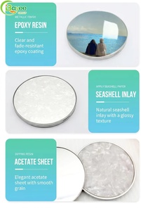 Custom 75mm DIY Your logo 360° Rotating Flip Cover Design Round Metal Folding Makeup <b>Mirror</b> for Corporate Promotional Gifts - Product Image 3
