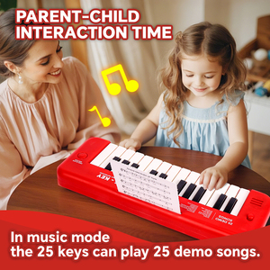 Excelente Regalo <span class=keywords><strong>para</strong></span> Niños, <span class=keywords><strong>Piano</strong></span> de 25 Teclas con <span class=keywords><strong>Partituras</strong></span> y Canciones de Demostración, Juguetes <span class=keywords><strong>para</strong></span> Niños, Teclado de <span class=keywords><strong>Piano</strong></span> Eléctrico <span class=keywords><strong>para</strong></span> <span class=keywords><strong>Principiantes</strong></span> - Product Image 4