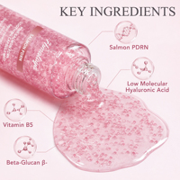 Sérum Visage Anti-Âge Raffermissant à l'Acide Hyaluronique et aux Peptides PDRN en Microcapsules, Soin de la Peau PDRN, Marque Privée