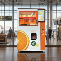 Distributeur automatique de jus d'orange Originalfactory, écran LCD, écran tactile 22 pouces, fonction de nettoyage automatique, basé sur le cloud