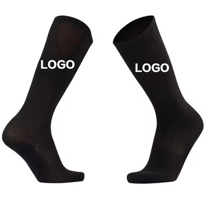 Chaussettes de sport en tricot pour enfants et adultes, couleur unie, hauteur genou, antidérapantes, respirantes, absorbant la transpiration, chaussettes de compression - Product Image 6