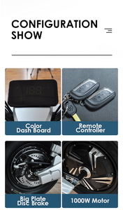 Family Use Super <b>Motorcycle</b> <b>Electrical</b> <b>System</b> 60km/h Motorbike Scooter 1200W City Moped - Product Image 5