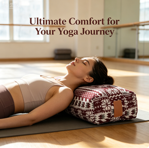 Coussin carré de méditation et de yoga portable DoYourSports, écologique, avec rembourrage en coton biologique - Product Image 2