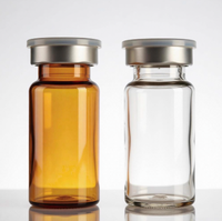 Ampoule en verre ambré transparent de haute qualité, cylindrique, avec bouchon en caoutchouc, pour huile essentielle, disponible en 5 ml, 10 ml, 15 ml, 20 ml, 30 ml, 50 ml, 60 ml.