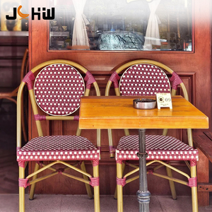 Nueva silla portátil francesa de París Bistro para patio al aire libre, jardín, cafetería, restaurante, <span class=keywords><strong>parque</strong></span>, cocina, muebles de Villa - Product Image 3
