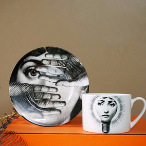 Nouvelle tasse à café en céramique italienne, tasse à thé en porcelaine fine, cadeau de luxe léger - Product Image 4