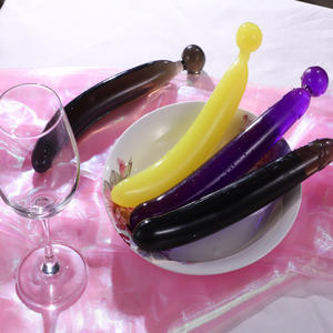 TOP Vente Jouets sexuels en forme de fruits et légumes : Dildo pénien en forme de <span class=keywords><strong>banane</strong></span> et d'aubergine pour stimulation vagino-anale et sexuelle anale homosexuelle - Product Image 6