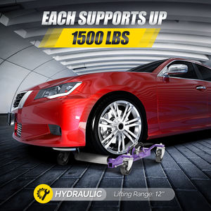 Venta caliente de acero automotriz Dollies rueda de coche hidráulica Dolly patines dispositivo móvil Go Jack vehículo posicionamiento elevador coche elevación - Product Image 4