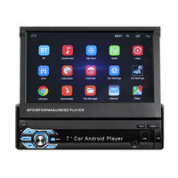 TOPSOURCE-Lecteur MP5 Android pour voiture, navigation GPS intégrée, prise en charge par USB/TF/FM, modèle 9601A, 7 pouces 1 DIN