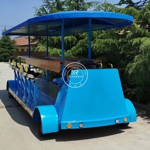 2025 Sightseeing Pedal-Powered Riders Tandem Quadricycle Conference Party Bike en alquiler Único y divertido - Product Image 5