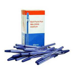 Ensemble de stylos à bille promotionnels minces Stylo en plastique simple classique avec boîte - Product Image 1