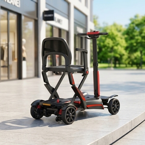 Scooter de Movilidad Plegable Ultraligero de Cuatro Ruedas <span class=keywords><strong>para</strong></span> Viajes al Aire Libre, con Motor de 270W, Plegado con un Solo Toque, de Fábrica OEM, en Venta - Product Image 2