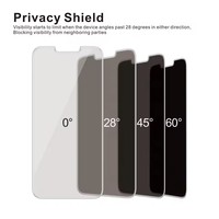 Protecteur d'écran anti-espion à couverture complète pour iPhone 15PRO MAX verre de confidentialité pour iPhone 7 8 Plus XS Max XR verre trempé