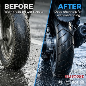 Pneu de scooter sans chambre à air 130/70-12, imperméable, anti-usure, <span class=keywords><strong>enduro</strong></span>, pit bike, moto, adhérence sur route humide - Product Image 5