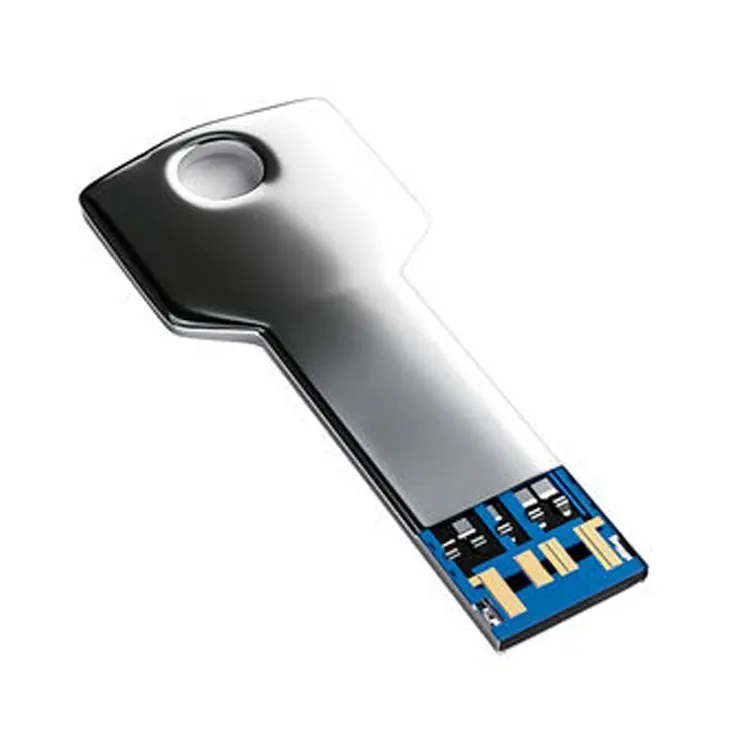 Unidad Flash USB con forma de llave 2,0 3,0 Logotipo personalizado de alta velocidad 8GB 16GB 32GB 64GB 128GB Unidad Flash con llave USB de metal dorado de seda negra