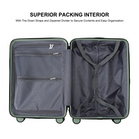 Ensemble valise de voyage 3 pièces, valise ronde en Polycarbonate Durable, sac à roulettes, chariot gratuit