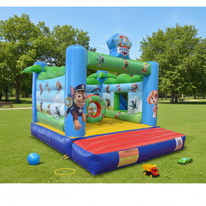 Al Aire Libre Patrol Dog Event Rental Pro Package 5x4m Cachorro Tema <span class=keywords><strong>Casa</strong></span> de rebote inflable con tobogán de PVC y soplador - Product Image 2