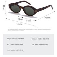 Lunettes de soleil polarisées en acétate avec logo personnalisé, lunettes de soleil de luxe rétro pour hommes, lunettes de soleil œil-de-chat en écaille de tortue UV400 pour femmes