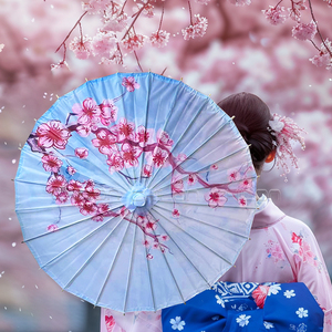 Vente en gros Parasols en papier polyvalents Parasols en papier blanc Parasols en papier japonais pour bricolage Artisanat Décoration de mariage - Product Image 3