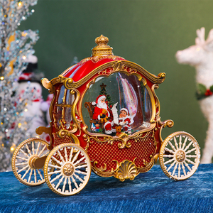 Lanternes LED de voiture de palais de Noël personnalisées Lanterne boule à neige à eau exquise en gros - Product Image 4