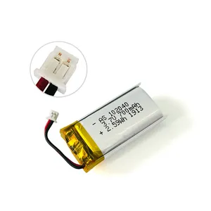 Rechargeable lipo battery 3.7v 700mah lithium polymer battery 102040 for Beauty equipments
