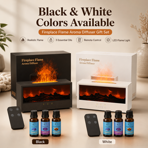 Difusor de Llama 3D Inteligente con Control Remoto, Humidificador Ultrasónico Silencioso <36dB, Purificador de Aire de Escritorio con Alimentación Tipo-C 5V/2A - Product Image 1