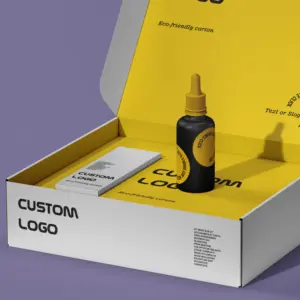 Individuelles Logo recycelbar Versand Ätherisches Öl Verpackung Geschenkbox Karton Versand Kosmetik-Versandkarton Parfüm-Papierbox